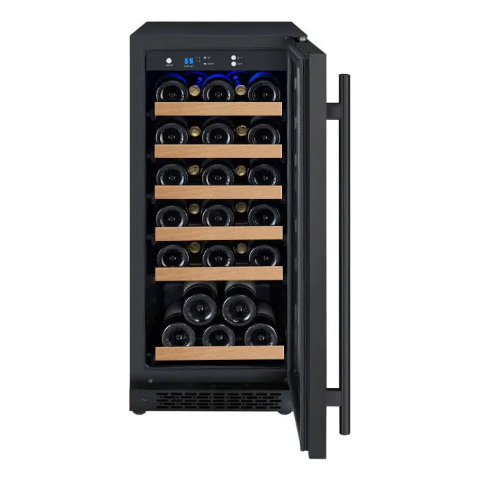 Allavino VSWR30-1BR20 | 15" Wide Single Zone Black FlexCount II Tru-Vino 30 Bottle Wine Fridge