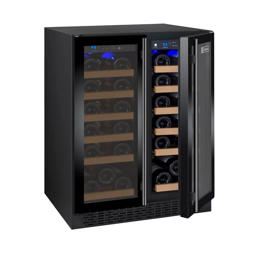 Allavino | 24" Wide Dual Zone French Door FlexCount II Tru-Vino 36 Bottle Wine Cooler