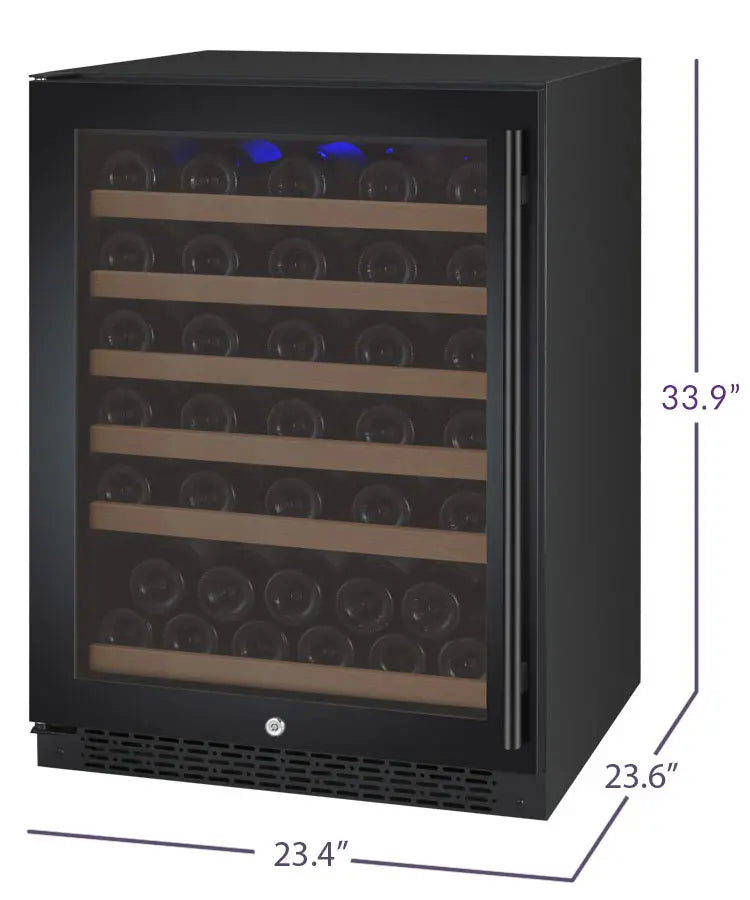 Allavino | 24" Wide Single Zone FlexCount II Tru-Vino 56 Bottle Wine Fridge