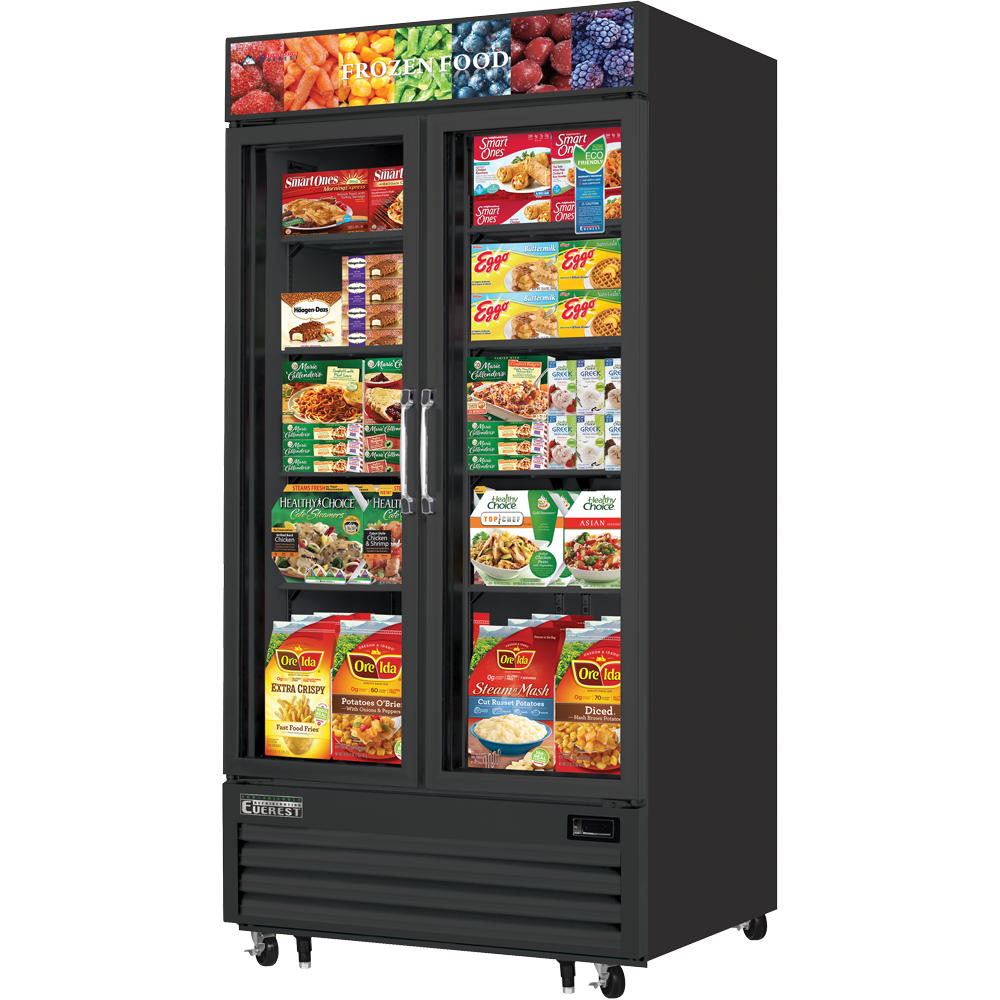 Everest | 41" Wide 2 Swing Door Merchandiser Freezer