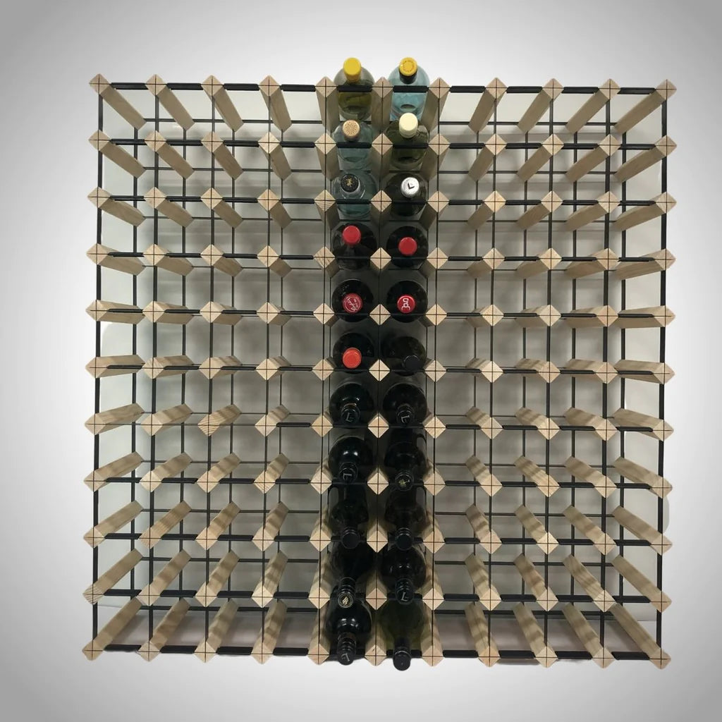 KingsBottle | 120 Bottle Timber Wine Rack 10x11 Configuration