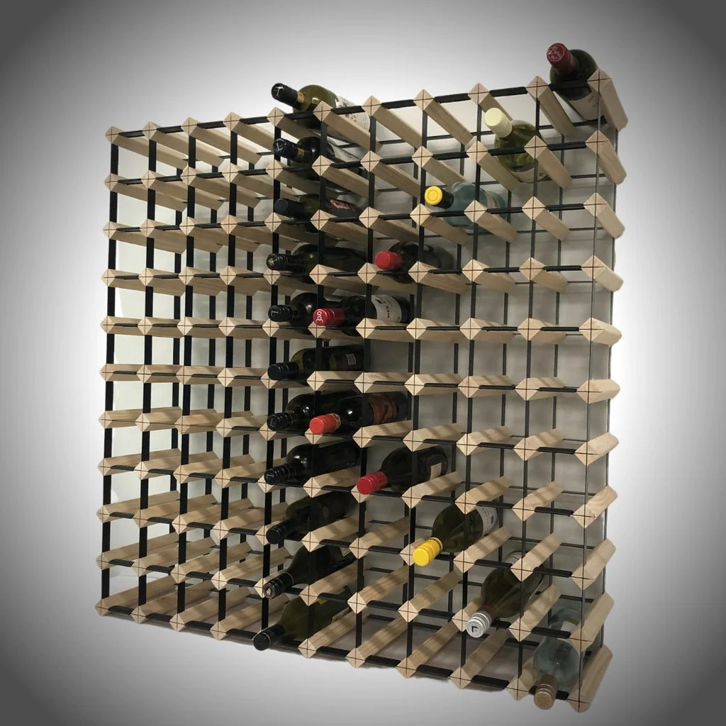 KingsBottle | 110 Bottle Timber Wine Rack 10x10 Configuration