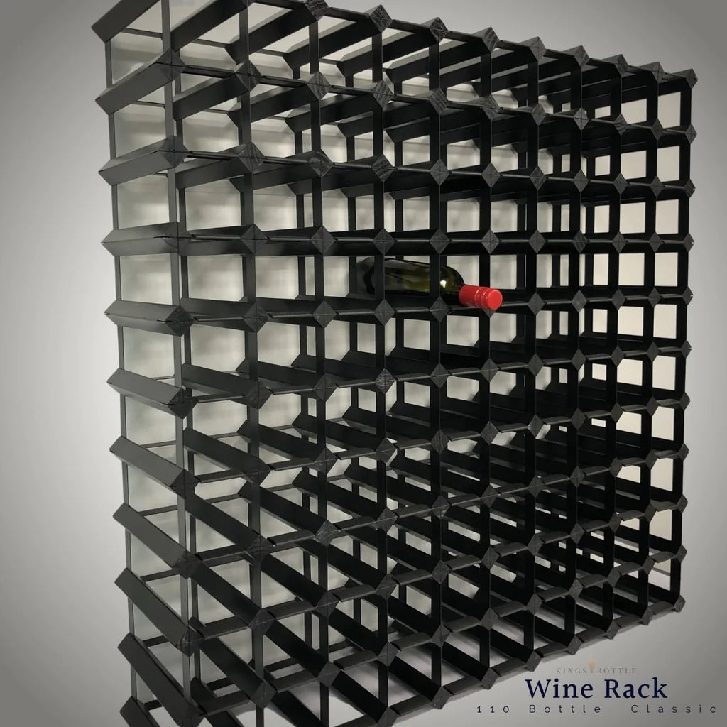 KingsBottle | 110 Bottle Timber Wine Rack 10x10 Configuration