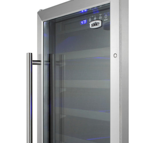 SUMMIT SWC1840BADA | 18" Wide Single-Zone 34 Bottle ADA Compliant Wine Cooler