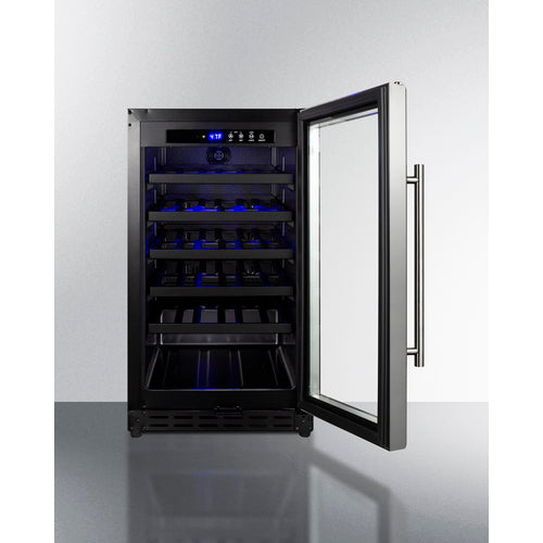 SUMMIT SWC1840BADA | 18" Wide Single-Zone 34 Bottle ADA Compliant Wine Cooler