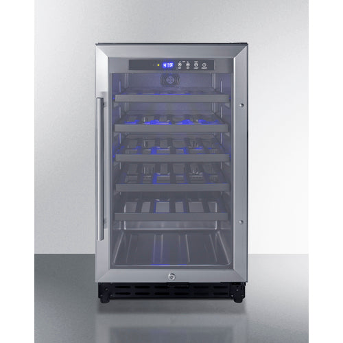 SUMMIT SWC1840BADA | 18" Wide Single-Zone 34 Bottle ADA Compliant Wine Cooler