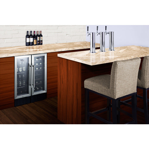 SUMMIT SWC1224B | 12" Wide Single Zone 21 Bottle Wine Cooler