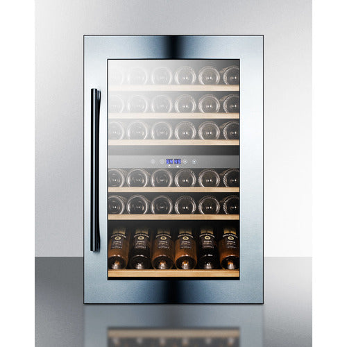 SUMMIT VC60D | 23" Wide Integrated Dual-Zone 51 Bottle Wine Fridge