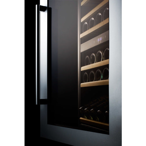 SUMMIT VC60D | 23" Wide Integrated Dual-Zone 51 Bottle Wine Fridge