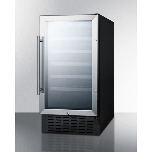 SUMMIT SWC1840B | 18" Wide Single-Zone 34 Bottle Wine Cooler