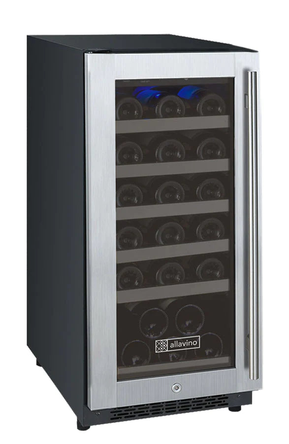 Allavino | 15" Wide Single Zone FlexCount II Tru-Vino 30 Bottle Wine Cooler