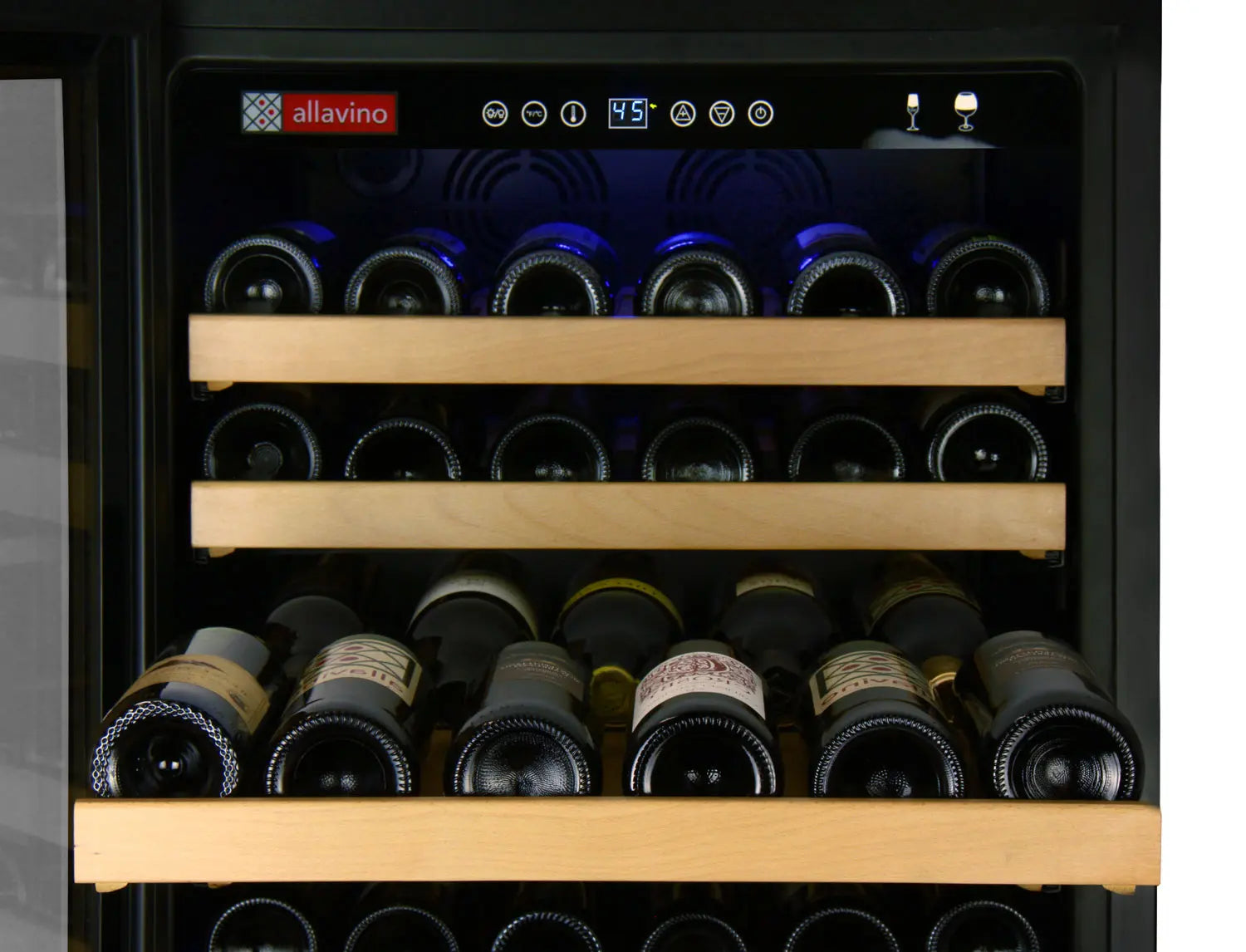 Allavino YHWR174-1SL20 | 24" Wide Single Zone FlexCount Classic II Tru-Vino 174 Bottle Wine Fridge