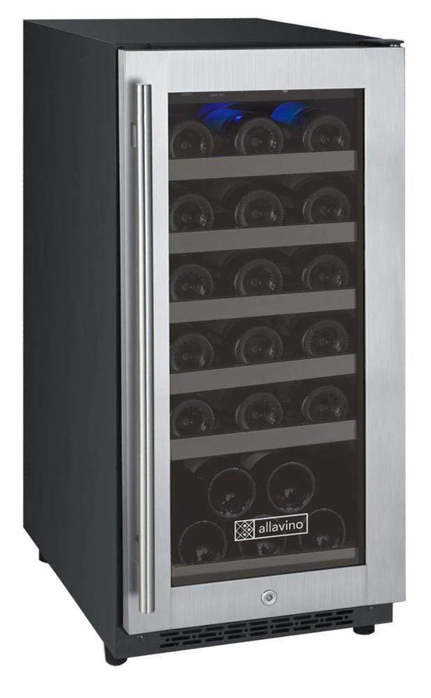 Allavino | 15" Wide Single Zone FlexCount II Tru-Vino 30 Bottle Wine Cooler