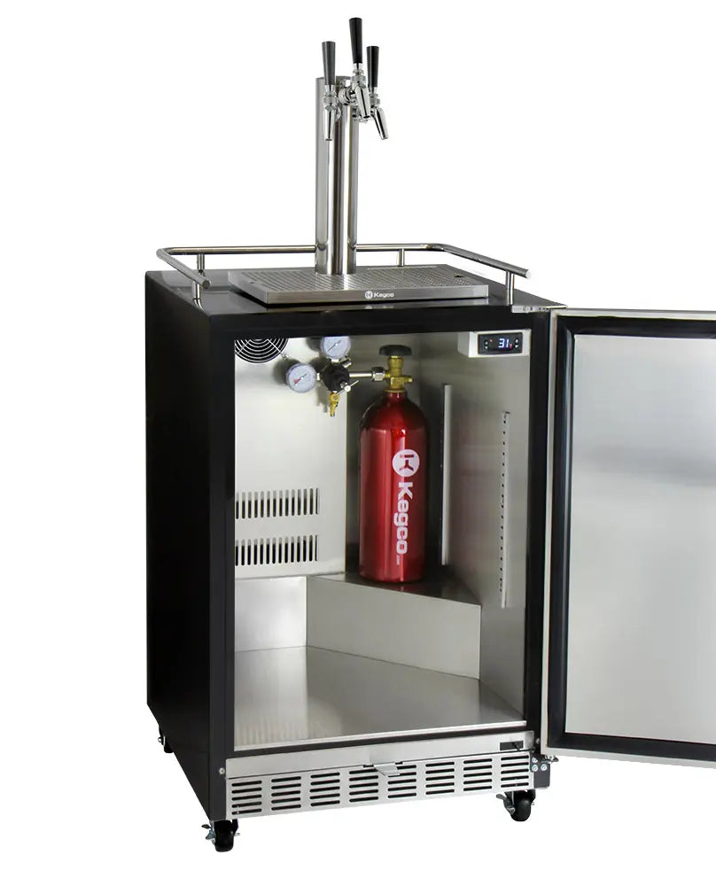 Kegco | 24" Wide Triple Tap Digital Commercial Kegerator with Kit