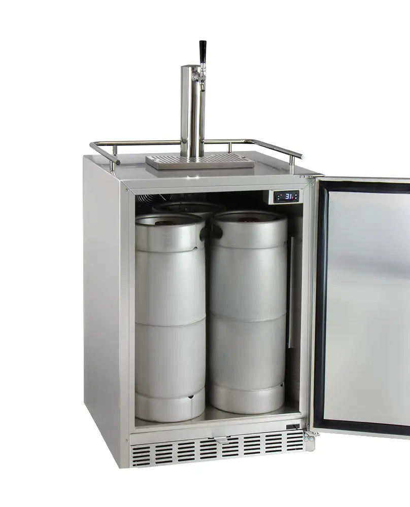 Kegco | 24" Wide Outdoor Single Tap Kegerator with Kit