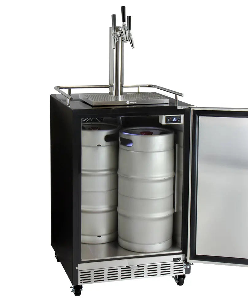 Kegco | 24" Wide Triple Tap Digital Commercial Kegerator with Kit