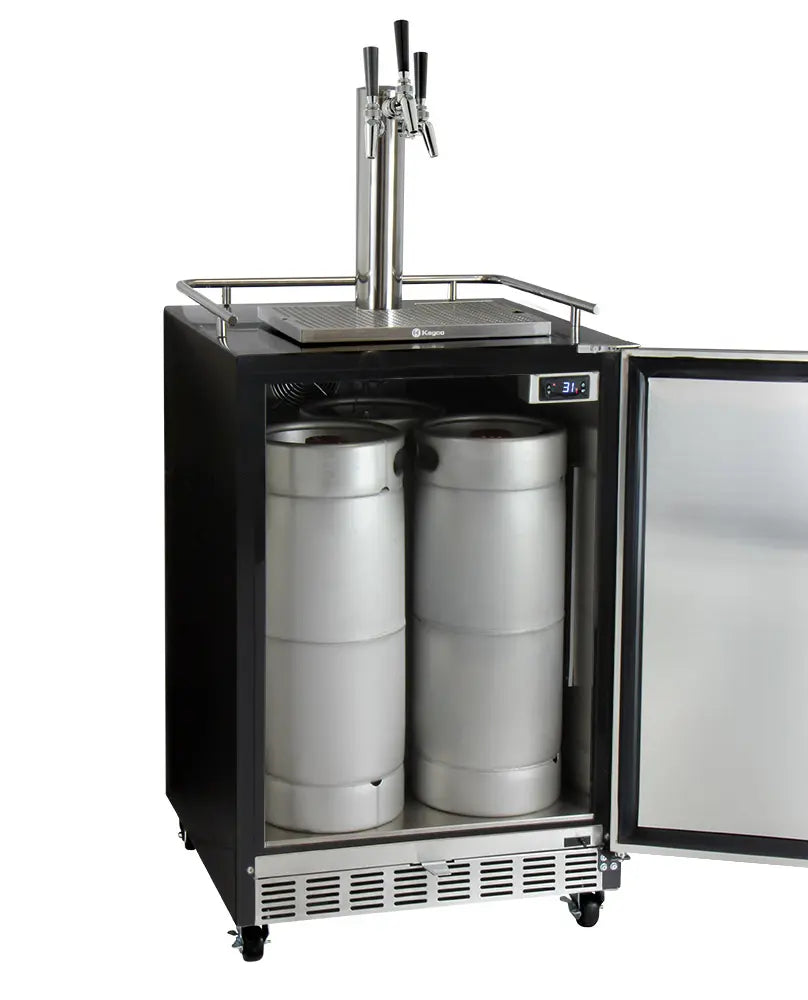 Kegco | 24" Wide Triple Tap Digital Commercial Kegerator with Kit