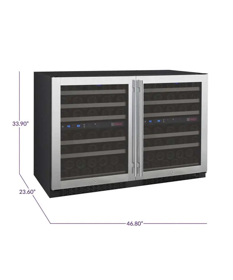 Allavino | 47" Wide Dual Zone FlexCount II Tru-Vino 112 Bottle Wine Fridge