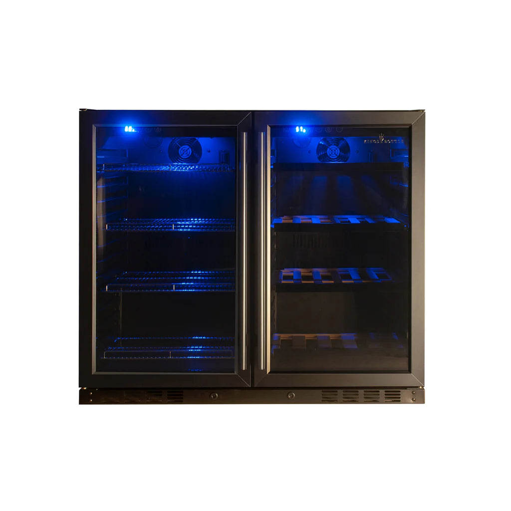 KingsBottle | 39" Wide Undercounter 100 Can/28 Bottle Beer & Wine Fridge