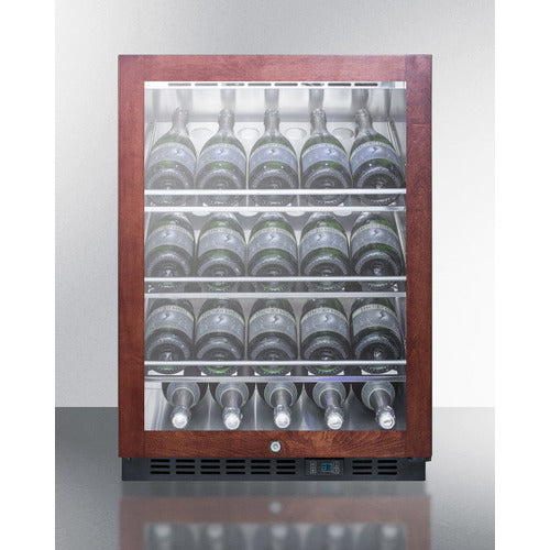 SUMMIT SCR610BLCHPNR | 24" Wide Commercial Single Zone Built-In 20 Bottle Wine Cooler