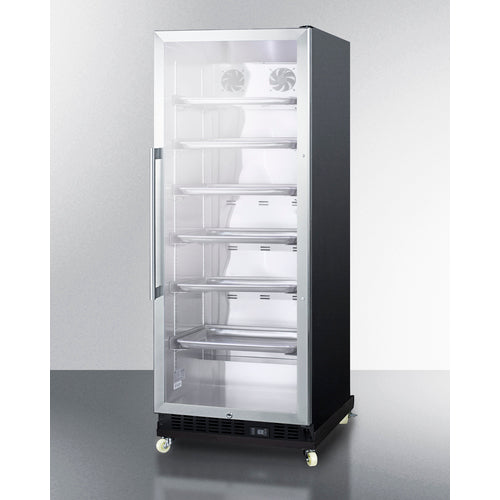 SUMMIT SCR1156RI | 24" Wide Commercial Mini Reach-In Beverage Center w/ Dolly