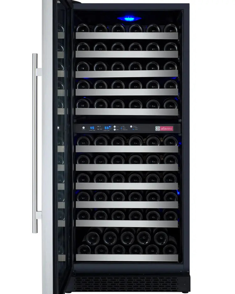 Allavino | 24" Wide Dual Zone FlexCount II Tru-Vino 121 Bottle Wine Fridge