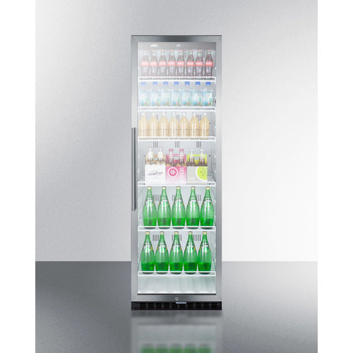 SUMMIT | 24" Wide Tempered Glass Beverage Center (COMMERCIAL USE)