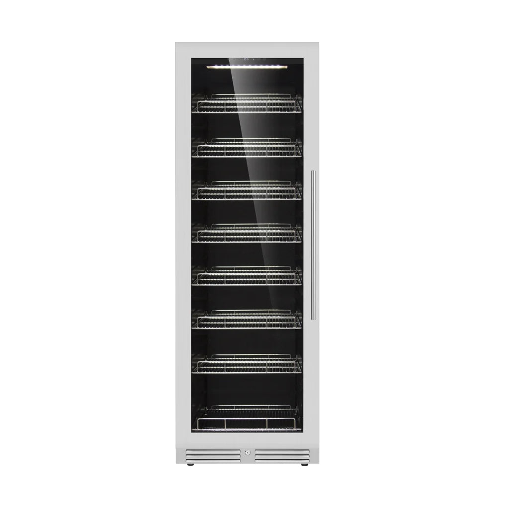 KingsBottle | 24" Wide Low E-Glass 630 Can Beverage Fridge