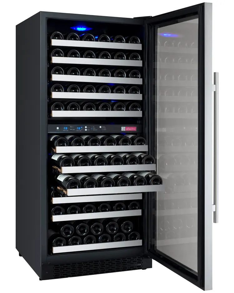 Allavino | 24" Wide Dual Zone FlexCount II Tru-Vino 121 Bottle Wine Fridge