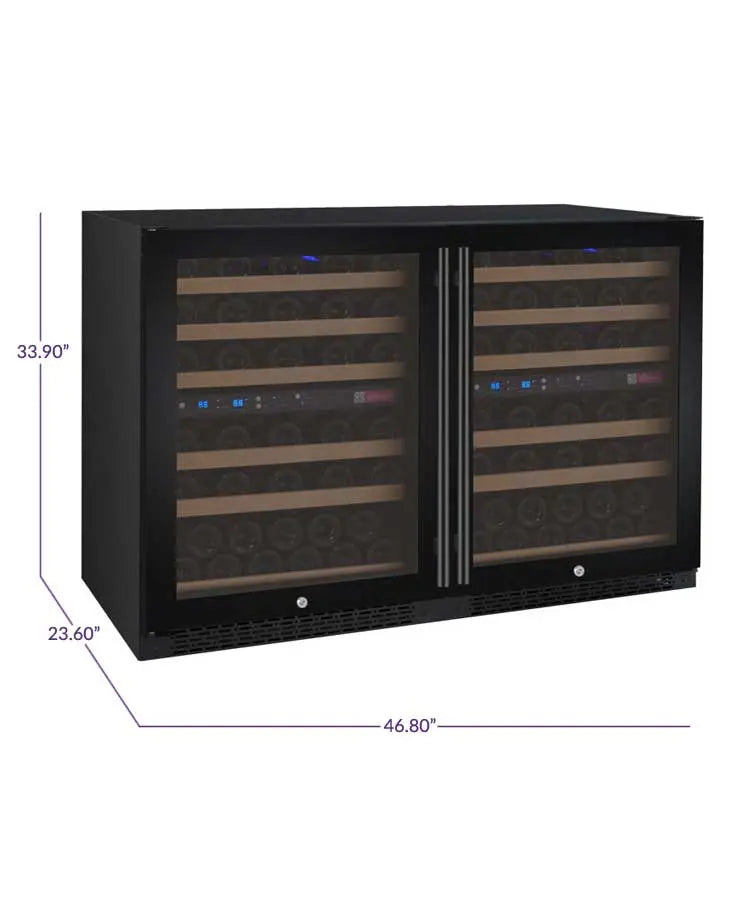 Allavino | 47" Wide Four Zone FlexCount II Tru-Vino 112 Bottle Wine Fridge