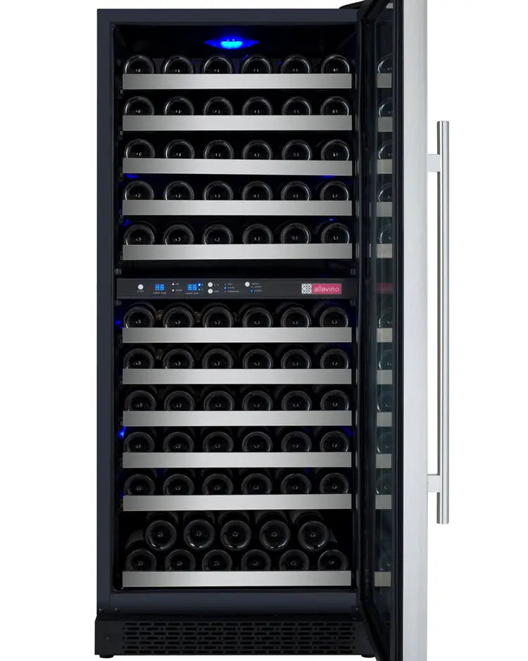 Allavino | 24" Wide Dual Zone FlexCount II Tru-Vino 121 Bottle Wine Fridge