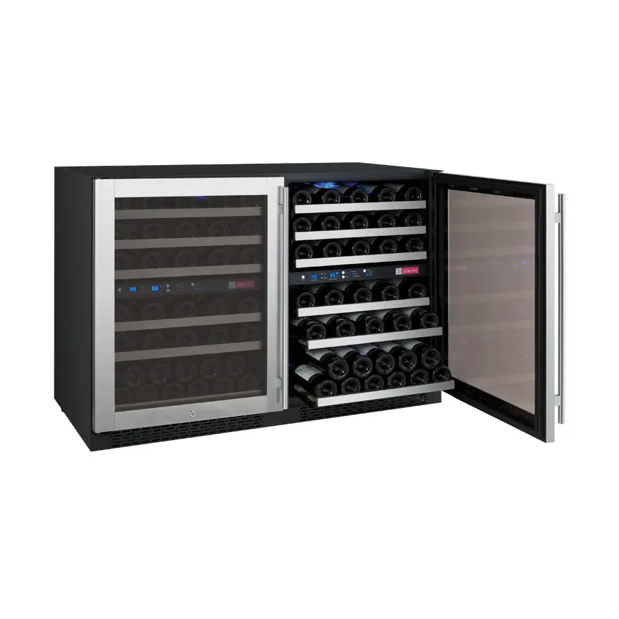 Allavino | 47" Wide Four Zone FlexCount II Tru-Vino 112 Bottle Wine Fridge