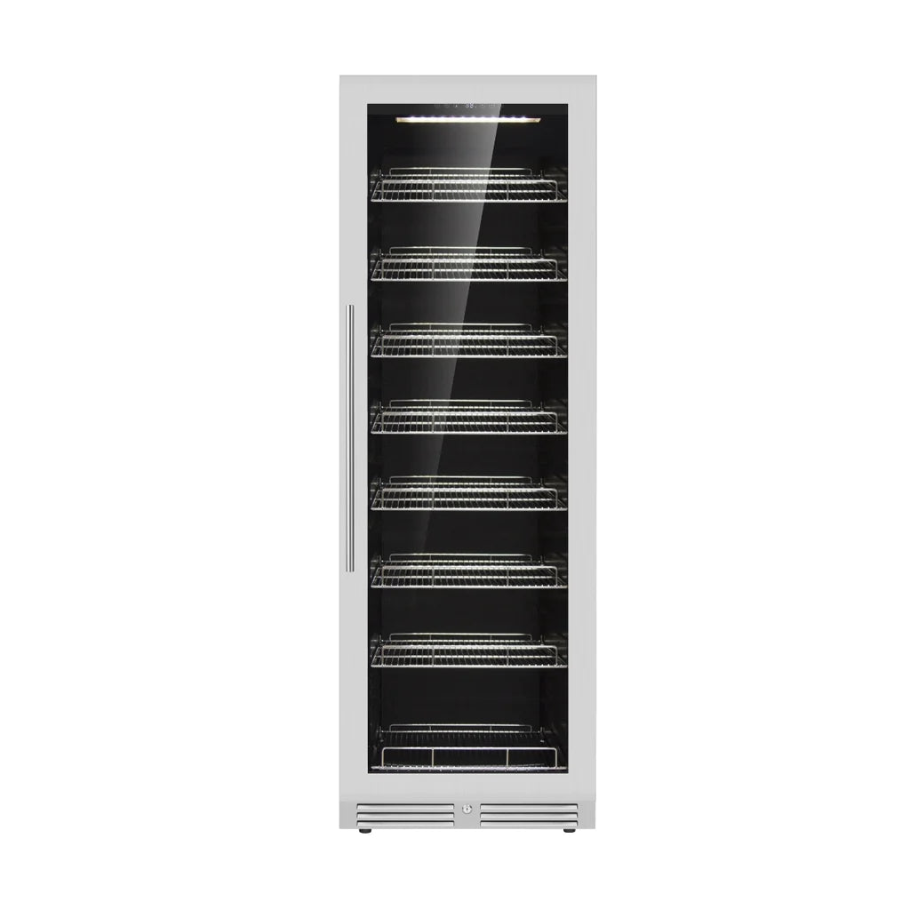 KingsBottle | 24" Wide Low E-Glass 630 Can Beverage Fridge