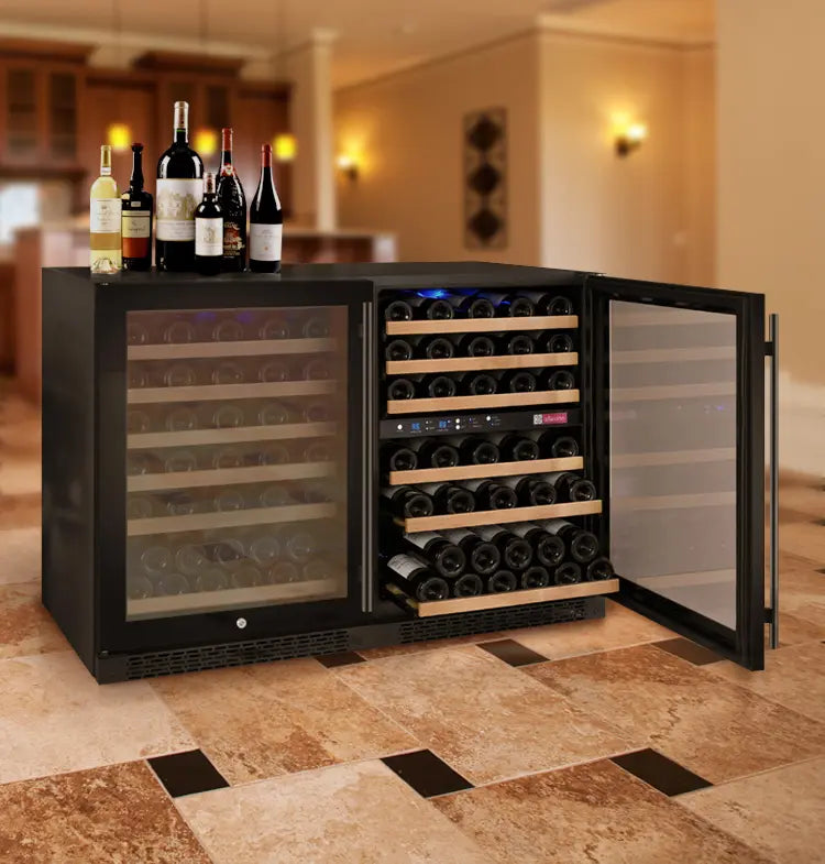 Allavino | 47" Wide Three Zone FlexCount II Tru-Vino 112 Bottle Wine Fridge