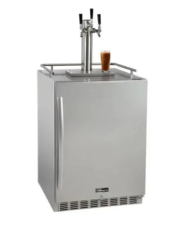 Kegco | 24" Wide Outdoor Triple Tap Kegerator with Kit