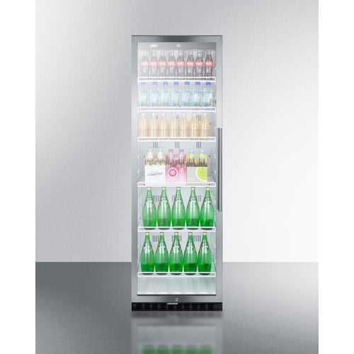 SUMMIT | 24" Wide Tempered Glass Beverage Center (COMMERCIAL USE)