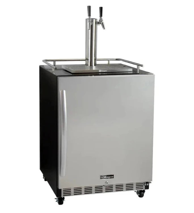 Kegco | 24" Wide Dual Tap Digital Commercial Kegerator with Kit