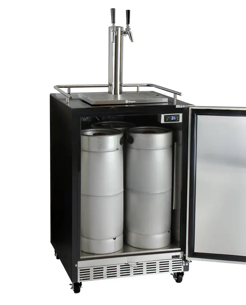 Kegco | 24" Wide Dual Tap Digital Commercial Kegerator with Kit