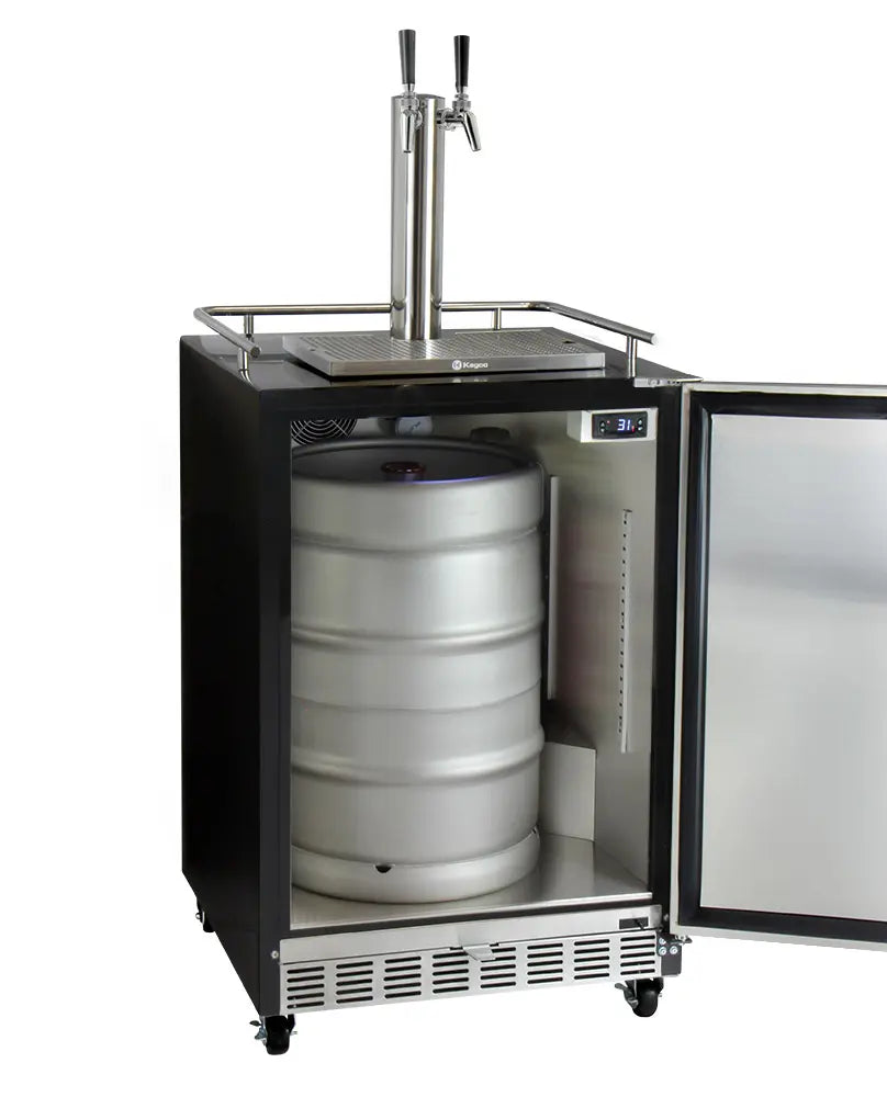 Kegco | 24" Wide Dual Tap Digital Commercial Kegerator with Kit