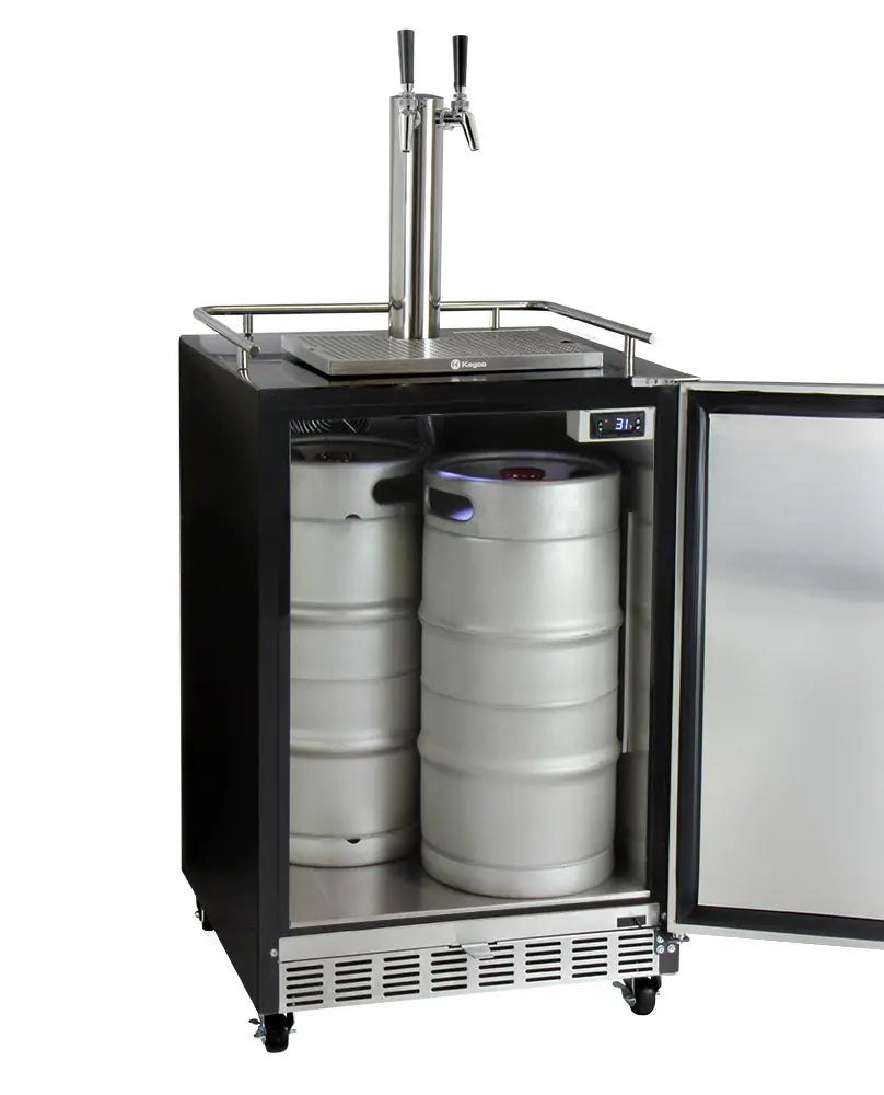 Kegco | 24" Wide Dual Tap Digital Commercial Kegerator with Kit